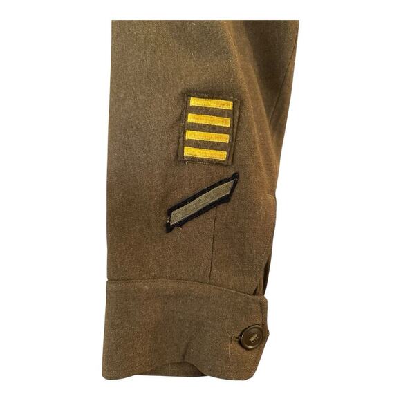 1941-1945 WWII Uniform Dress Jacket With Patches ADSEC T5 Size 40 R - Picture 6 of 14